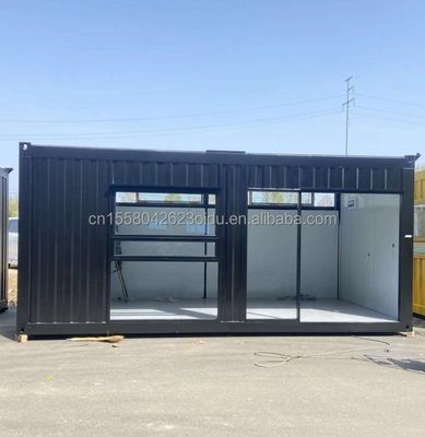 20フィート移動式 プリファブリック コーヒーショップ コンテナハウス デザイン 鋼筋管付き