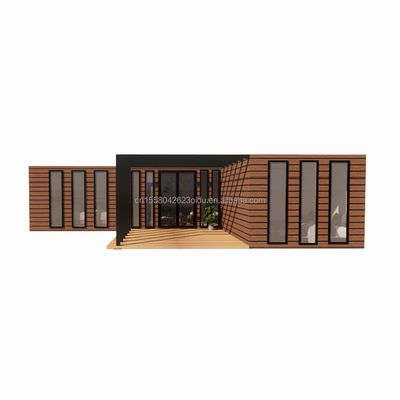 木製コンテナハウス EU ベストデザイン 木製グレーンガラス 20ft 40ft プリファブホーム ラグジュアリー コンテナホーム プリファブハウス モダン