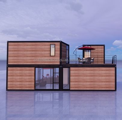 モダンデザイン 20 フィート拡張式フラットパック モジュール式ホーム プリファブサンドイッチパネル 送料 3 ベッドルーム コンテナハウス ホテル用