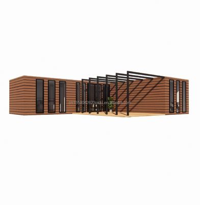 木製コンテナハウス EU ベストデザイン 木製グレーンガラス 20ft 40ft プリファブホーム ラグジュアリー コンテナホーム プリファブハウス モダン