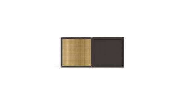 20フィートデラックス プリファブリケートルーム 壁付き コンテナ ビラ 50/75/100mm 波サンドイッチパネル