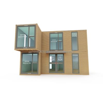 現代的な二階建てのプリファブ農家 屋外オフィス住宅用 サンドウィッチパネルと電磁鋼の折りたたみから作られています