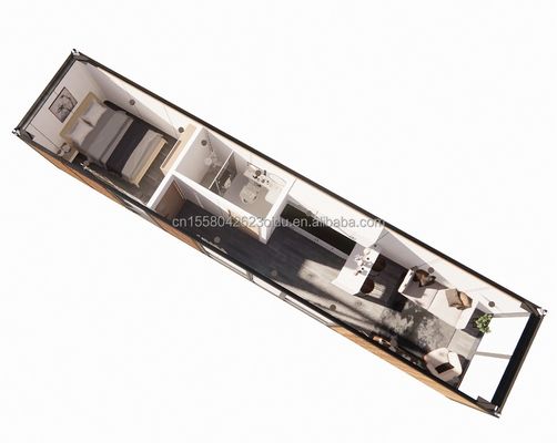 20フィートまたは40フィートのモジュール式鉄鋼建築物 プレファブリケーション 屋外およびサンドイッチパネル材料の現代住宅
