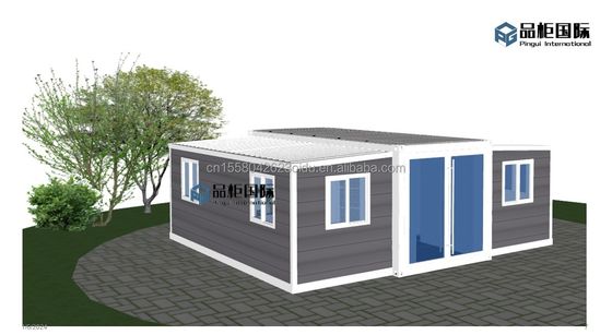 20フィートまたは40フィートのモジュール式鉄鋼建築物 プレファブリケーション 屋外およびサンドイッチパネル材料の現代住宅