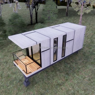 20フィートまたは40フィートのモジュール式鉄鋼建築物 プレファブリケーション 屋外およびサンドイッチパネル材料の現代住宅