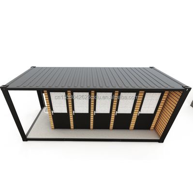 鉄鋼製 折りたたみ 180g プロファブリック 現代の屋外用 鉄鋼とサンドイッチパネル 改造された輸送コンテナ トイレコンテナ