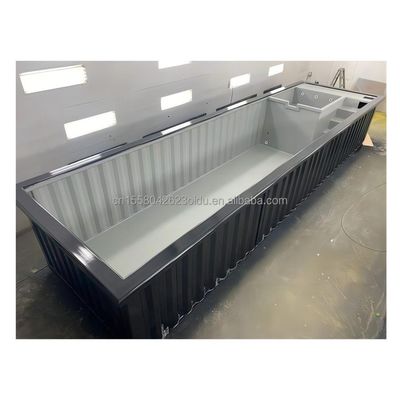 20フィートまたは40フィートのモジュール式鉄鋼建築物 プレファブリケーション 屋外およびサンドイッチパネル材料の現代住宅