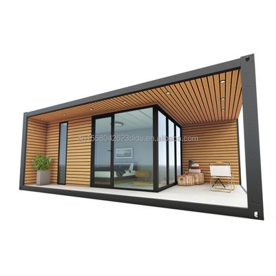 現代的な拡張可能な鉄筋 ポータブル 備品コンテナハウス 寝室付き 屋外用 サンドウィッチパネル