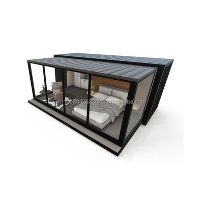 カスタマイズされた色 EU ポータブル 20ft 拡張可能なコンテナハウス カップルまたはホテルとアルミ合金窓