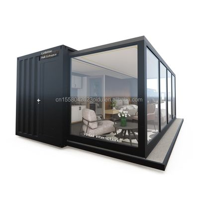 カスタマイズされた色 EU ポータブル 20ft 拡張可能なコンテナハウス カップルまたはホテルとアルミ合金窓