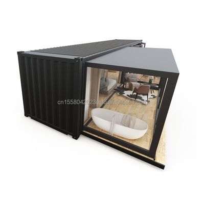 カスタマイズされた色 EU ポータブル 20ft 拡張可能なコンテナハウス カップルまたはホテルとアルミ合金窓
