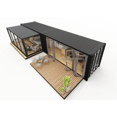 現代のデザイン カスタマイズされたEU標準 プリファブコンテナハウス 鋼 折りたたみ 2 ベッドルーム コンテナ 家 ホテル トイレ