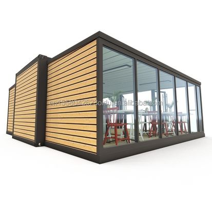 アルミ合金 窓 近代 40ft 20ft スチール コンテナ モジュール 急速 組み立て 家庭 拡張 モール カフェ ショップ