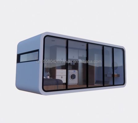 現代的な20フィート40フィートのプリファブリックハウス 屋外 ティニポッド カフェハウス モバイル ワーキングアップルキャビン 人気 プリファブリックキャビン アパート アパート