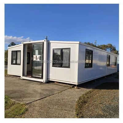 オーダーメイド色の木造住宅 EU プリファブリック 20フィート 3 ベッドルーム拡張住宅