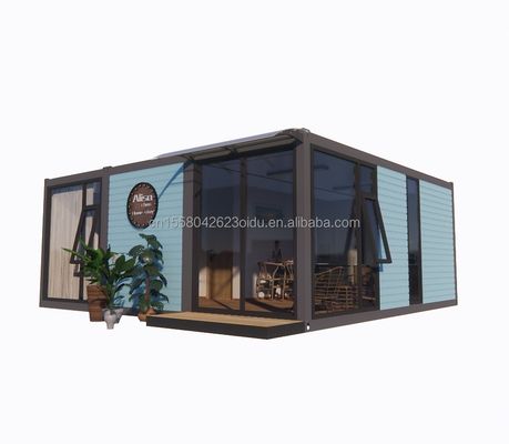 鉄鋼製 折りたたみ 180g 20ft 40ft 切断可能 プリファブリック フラットパック コンテナ ホテル用 2 ベッドルームのホームハウス